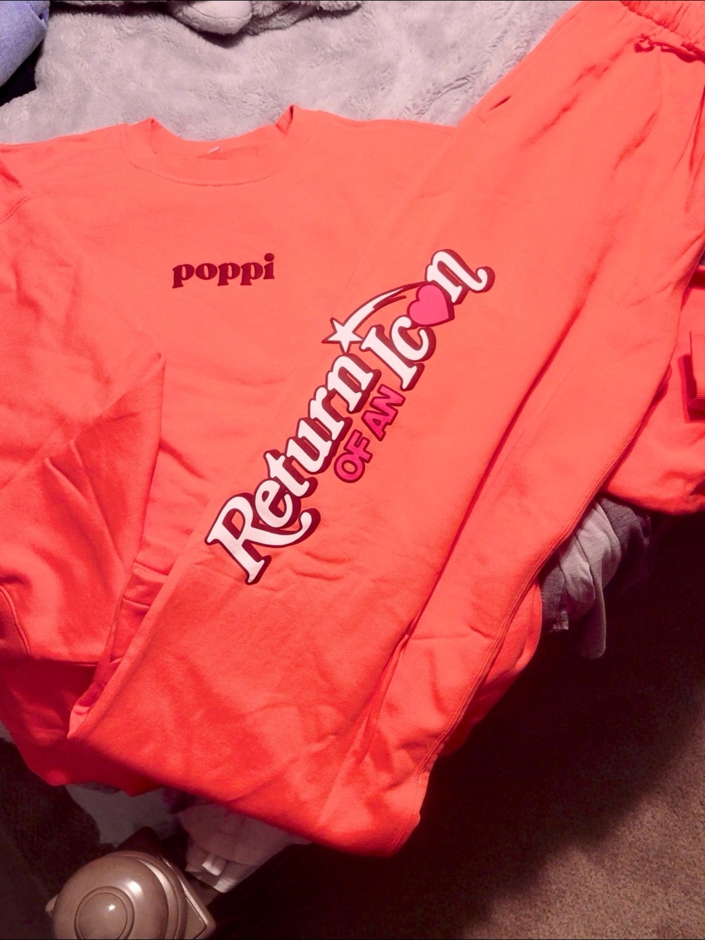 Poppi Coral Sweatshirt and Sweatpants set - Picture 5 of 5